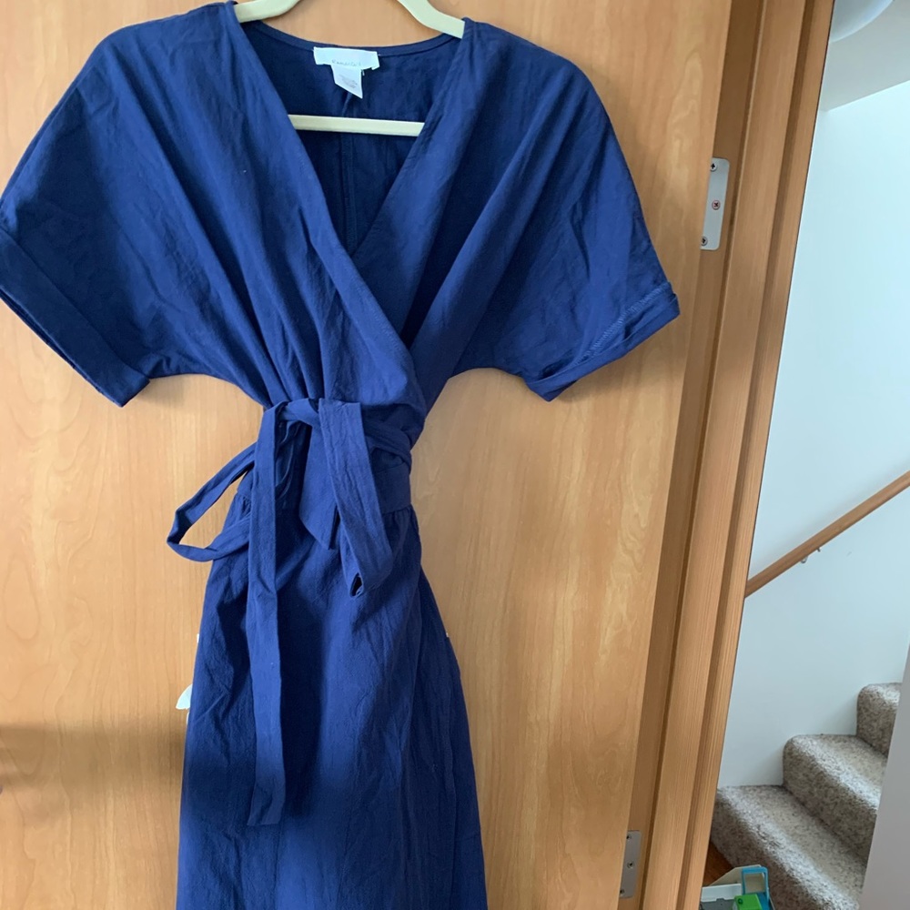 Cotton wrapped dress